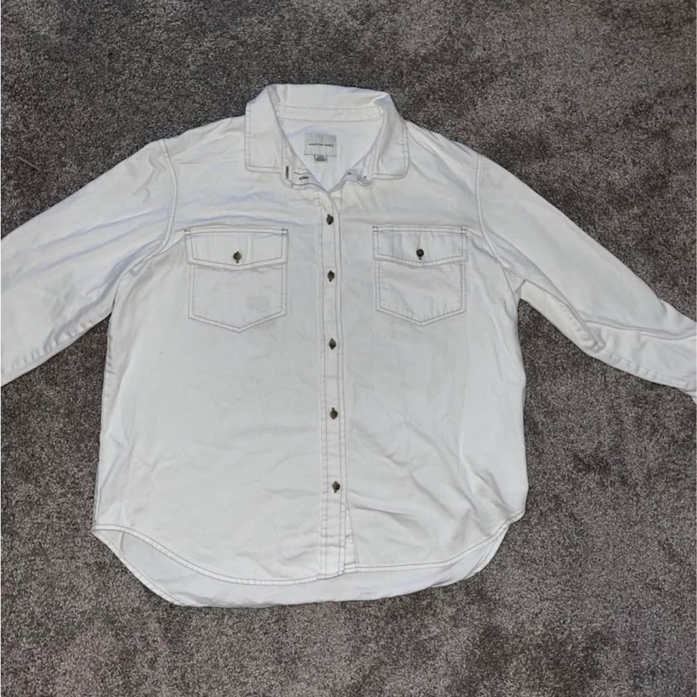 White Button-Up Shirt